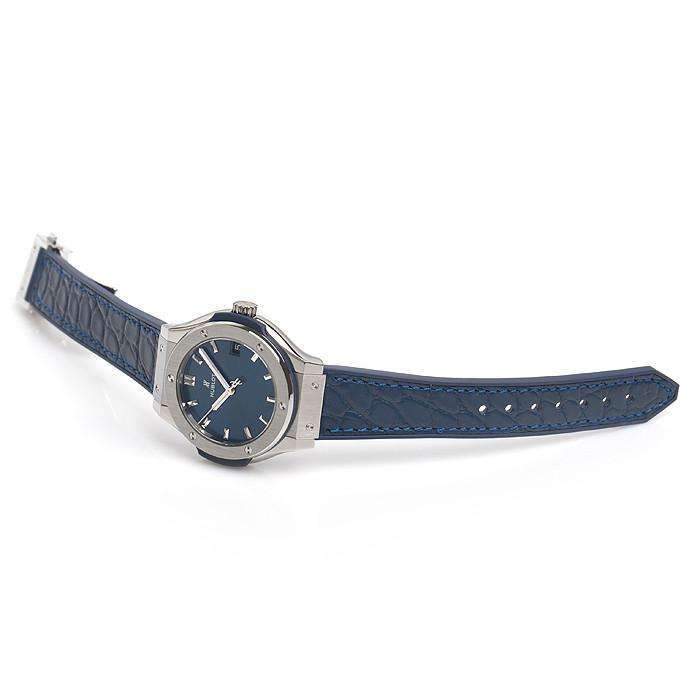 ROOK JAPAN:HUBLOT CLASSIC FUSION BLUE TITANIUM 33 MM WOMEN WATCH 511.NX.7170.LR,Luxury Watch,Hublot