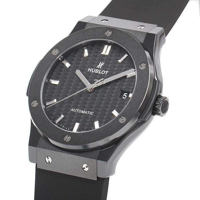  Hublot Classic Fusion Black Ceramic Case Chronograph Watch  521.cm.1771.LR : Clothing, Shoes & Jewelry