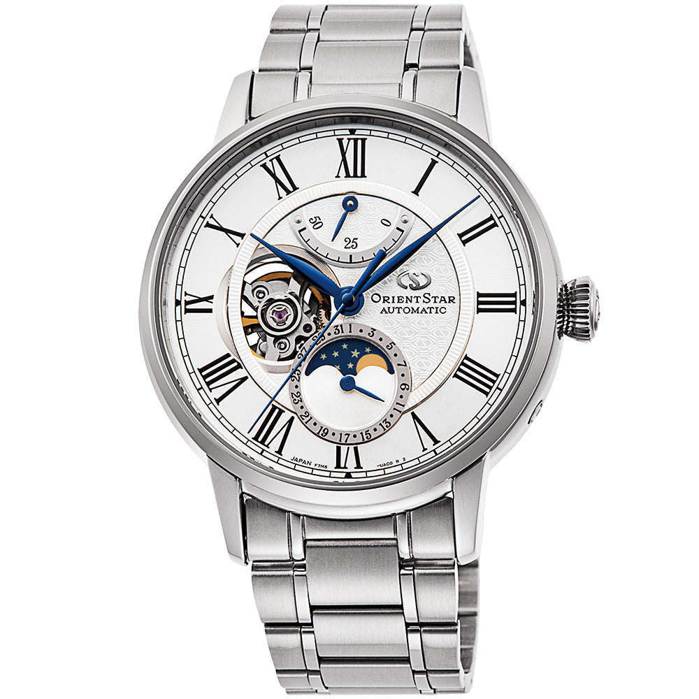 ORIENT STAR CLASSIC COLLECTION MECHANICAL MOON PHASE MEN WATCH RK-AY0102S - ROOK JAPAN