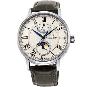 ROOK JAPAN:ORIENT STAR CLASSIC COLLECTION PRESTIGE SHOP MECHANICAL MOON PHASE MEN WATCH (200 LIMITED) RK-AY0108S,JDM Watch,Orient Star Mechanical Moon Phase